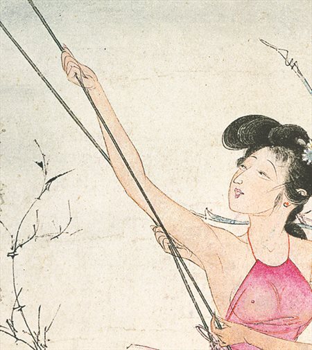 盐田-胡也佛的仕女画和最知名的金瓶梅秘戏图